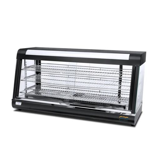 Glass Black Warming Display Showcase 1.2m