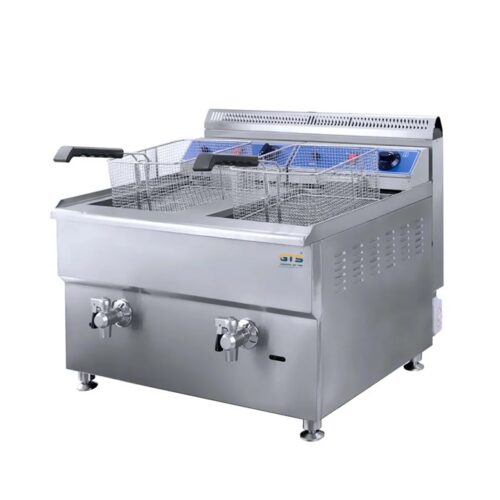 Two Tanks Two Baskets Electric Deep Fryer 18L+18L