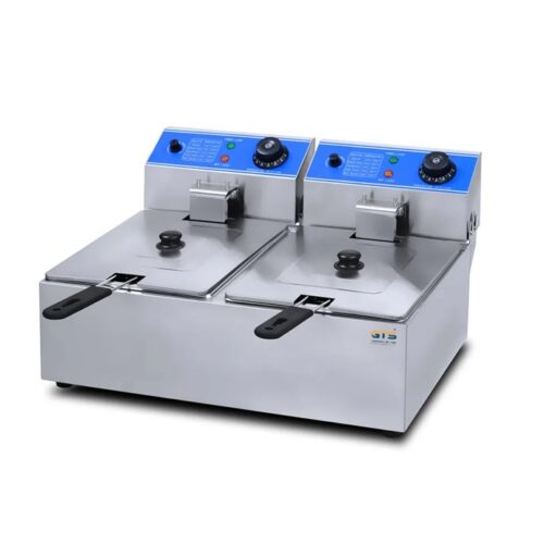 Two Tanks two Baskets Electric Deep Fryer 6L+6L