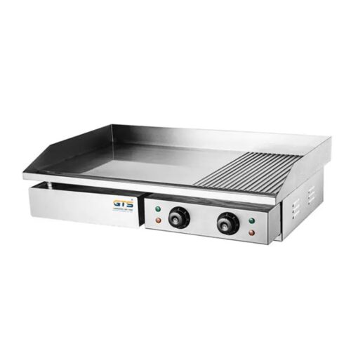 Two Thirds Flat & One Third Grooved Electric Griddle 0.73m