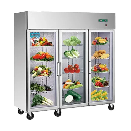 Three Glass  Door Chiller  Refrigerated Cabinet