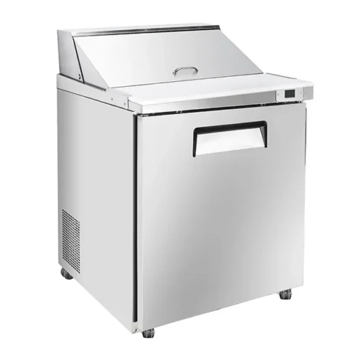 Single Door Pizza Preparation Refrigerated Teble