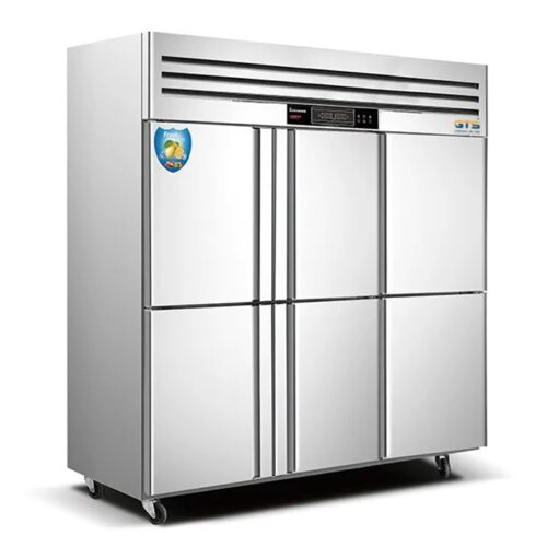 Six Door Chiller and Freezer Refrigerated Cabinet