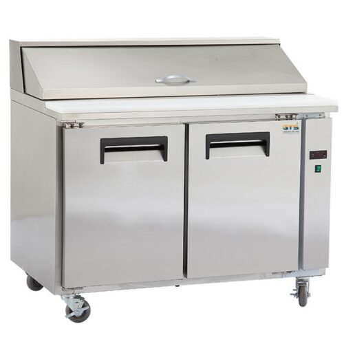 Double Door Pizza Preparation Refrigerated Teble